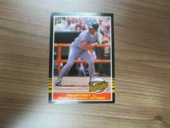Don Mattingly #45 Baseball Cards 1985 Donruss Highlights Prices