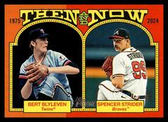 Spencer Strider / Bert Blyleven #TAN-11 Baseball Cards 2024 Topps Heritage Then and Now Prices