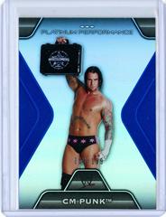 CM Punk [Blue] Wrestling Cards 2010 Topps Platinum WWE Performance Prices