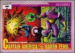 Captain America vs. Baron Zemo #99 Marvel 1991 Universe Prices