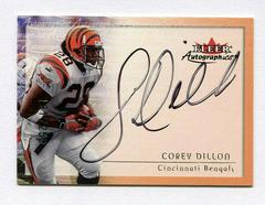 Corey Dillon [Silver] Football Cards 2000 Fleer Autographics Prices