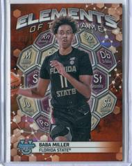Baba Miller [Orange Refractor] #EG-19 Basketball Cards 2023 Bowman Best University Elements of the Game Prices