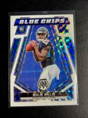 Malik Willis [White] #BC-3 Football Cards 2022 Panini Mosaic Blue Chips Prices