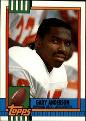 Gary Anderson #12T Football Cards 1990 Topps Traded Prices
