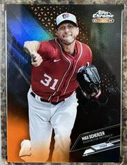 Max Scherzer [Orange Refractor] #11 Baseball Cards 2021 Topps Chrome Black Prices