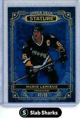 Mario Lemieux [Blue] #2 Hockey Cards 2022 Upper Deck Stature Prices