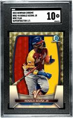 Ronald Acuna Jr. [SuperFractor] #93 Baseball Cards 2023 Bowman Chrome Prices