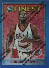 Chucky Brown Refractor w Coating #141 Basketball Cards 1995 Finest Prices