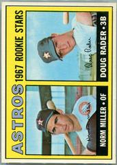 Astros Rookies [N. Miller, D. Rader] #412 Baseball Cards 1967 Topps Prices