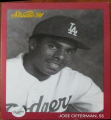 Jose Offerman #186 Baseball Cards 1991 Studio Prices