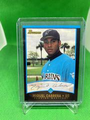 Miguel Cabrera [Uer. Photo Manuel Esquivia] #299 Baseball Cards 2001 Bowman Prices