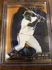 Juan Soto [Neon Orange] #21 Baseball Cards 2022 Panini Chronicles Titan Prices