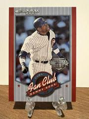 Sammy Sosa [Baseball's Best Silver] #217 Baseball Cards 2001 Donruss Prices