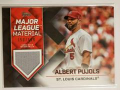 Albert Pujols [Black] Baseball Cards 2022 Topps Update Major League Material Relics Prices