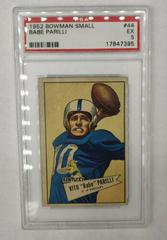 Babe Parilli Football Cards 1952 Bowman Small Prices