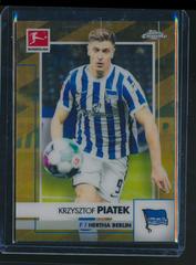 Krzysztof Piatek [Gold Refractor] #8 Soccer Cards 2020 Topps Chrome Bundesliga Prices