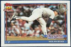 Nolan Ryan Baseball Cards 1991 Topps Desert Shield Prices