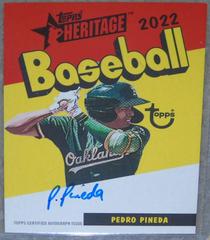 Pedro Pineda Baseball Cards 2022 Topps Heritage Minor League 1973 Pack Cover Autographs Prices