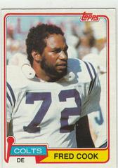 Fred Cook #64 Football Cards 1981 Topps Prices