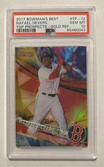 Rafael Devers [Gold Refractor] #TP-12 Baseball Cards 2017 Bowman's Best Top Prospects Prices