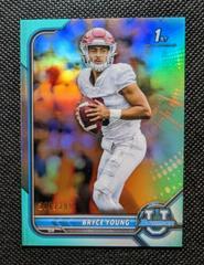 Bryce Young [Aqua] #4 Football Cards 2021 Bowman University Prices