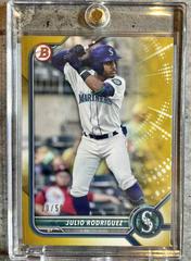 Julio Rodriguez [Gold] #BP-45 Baseball Cards 2022 Bowman Paper Prospects Prices