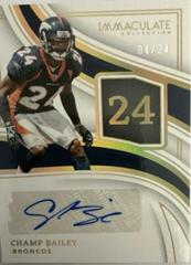 Champ Bailey #10 Football Cards 2023 Panini Immaculate Numbers Signature Prices