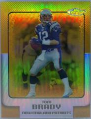 Tom Brady [Gold Refractor] #105 Football Cards 2006 Topps Finest Prices