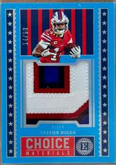 Stefon Diggs [Sapphire] #CHM-14 Football Cards 2022 Panini Encased Choice Materials Prices