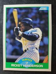 Rickey Henderson Baseball Cards 1989 Score Prices