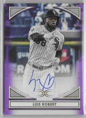 Luis Robert [Purple] #DIA-LRO Baseball Cards 2022 Topps Definitive Defining Images Autograph Collection Prices