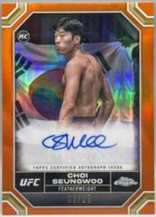 Choi SeungWoo [Orange Refractor] #CRA-SWC Ufc Cards 2024 Topps Chrome UFC Rookie Autograph Prices