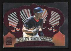 Rickey Henderson [Red] #89 Baseball Cards 2000 Pacific Crown Royale Prices