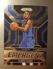 Jaden Hardy #11 Basketball Cards 2022 Panini Prizm Emergent Prices