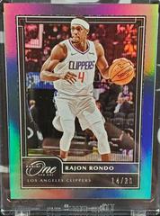 Rajon Rondo [Blue] #94 Basketball Cards 2020 Panini One and One Prices