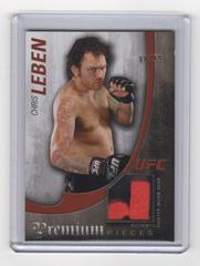 Chris Leben Ufc Cards 2010 Topps UFC Knockout Premium Pieces Prices