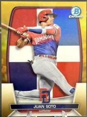 Juan Soto [Gold] Baseball Cards 2023 Bowman Chrome WBC Flag Refractor Prices