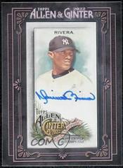 Mariano Rivera [Black Frame] #MA-MR Baseball Cards 2022 Topps Allen & Ginter Mini Autographs Prices