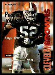 Pepper Johnson #82 Football Cards 1995 Fleer Prices