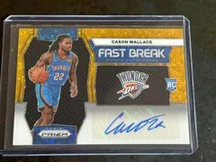 Cason Wallace [Gold] #22 Basketball Cards 2023 Panini Prizm Fast Break Rookie Autograph Prices