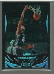 Tim Duncan [Black Refractor] Basketball Cards 2004 Topps Chrome Prices