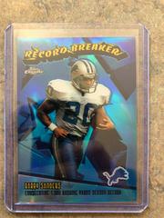 Barry Sanders [Refractor] Football Cards 2003 Topps Chrome Record Breakers Prices