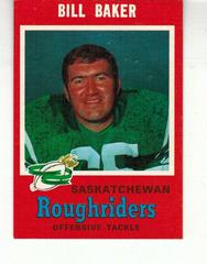 Bill Baker Football Cards 1971 O Pee Chee CFL Prices