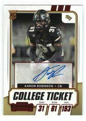 Aaron Robinson [Autograph Red] #287 Football Cards 2021 Panini Contenders Draft Picks Prices