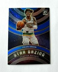 Jalen Green [Blue] #2 Basketball Cards 2022 Panini Donruss Optic Star Gazing Prices