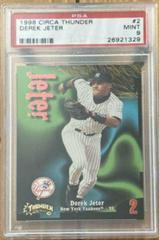 Derek Jeter #2 Baseball Cards 1998 Circa Thunder Prices