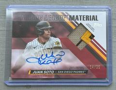 Juan Soto [Red] #MLMA-JS Baseball Cards 2024 Topps Major League Material Autograph Prices