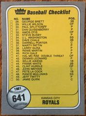 Checklist 1-50 [41 Hal McRae Double Threat] #641 Baseball Cards 1981 Fleer Prices