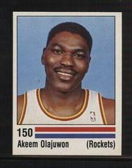 Akeem Olajuwon #150 Basketball Cards 1988 Panini Spanish Sticker Prices