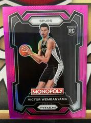 Victor Wembanyama [Pink] #81 Basketball Cards 2023 Panini Prizm Monopoly Prices